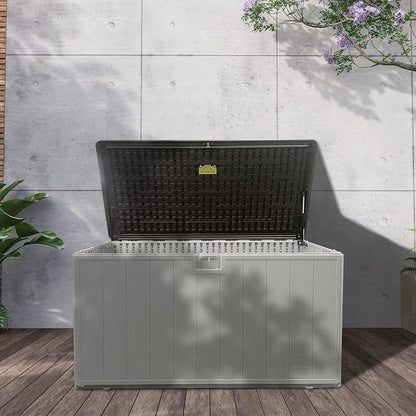 110 Pro Gallon Resin Deck Box, Waterproof Outdoor Storage Bin - Image 7