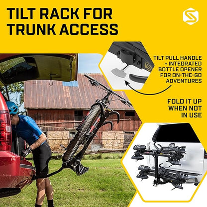 Saris SuperClamp G3 4-Bike Hitch Rack – Lightweight Platform Bike Carrier - Image 4
