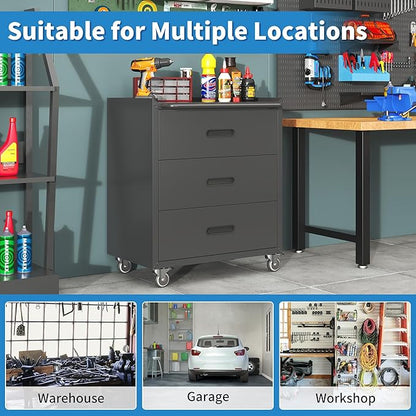 Metal Tool Cabinet, Garage Storage Cabinet System, Wall Cabinet & Locking - Image 4