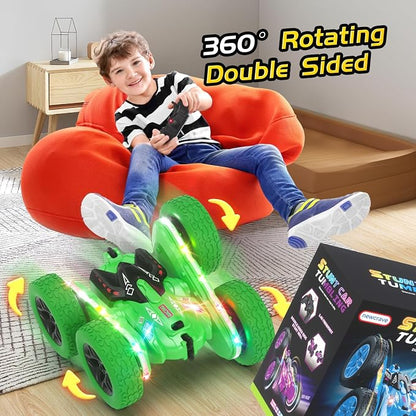 Remote Control Car, RC Cars, RC Stunt Car Toys New Upgraded Strip Light & - Image 2