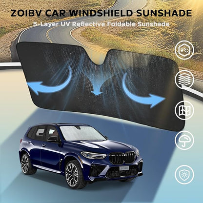 Windshield Sun Shade for BMW X5 2019-2025 - Image 3