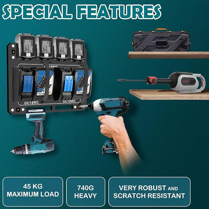 Charger Mount for Makita DC18RC, DC18RD Charger, Wall Mount for Makita 4X - Image 7