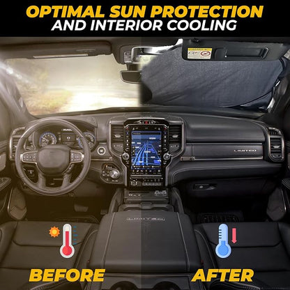 X-Large Truck Windshield Sun Shade - Image 6