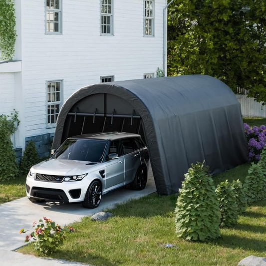 Carport 12x20 ft Heavy Duty, All-Season Waterproof UV Protected Outdoor Car by WELYAS