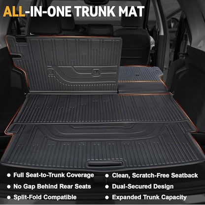 Floor Mats Set for Nissan Rogue 2025 2024-2021 Accessories, Full Coverage All - Image 7