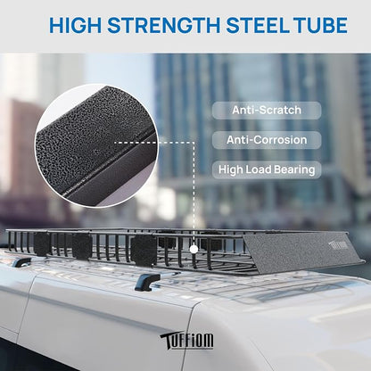 Bonnlo 250lbs Extendable Rooftop Cargo Carrier, 84 * 39 * 5.5inch Universal - Image 5