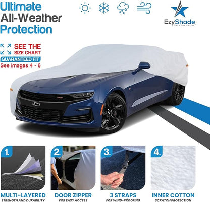 EzyShade 10-Layer Waterproof Sports Car Cover. See Vehicle Size-Chart - Image 2