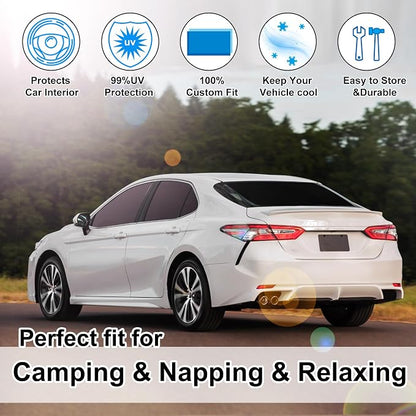 TINGLU Window Shades for Toyota Camry 2018-2024 Accessories Car Side Full - Image 6