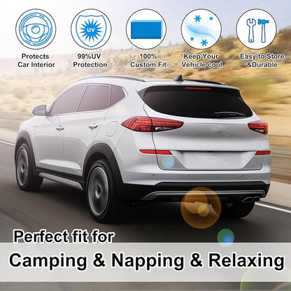 TINGLU Window Shades for Hyundai Tucson 2016-2021 Accessories Car Side Full - Image 6