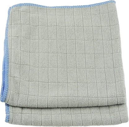 Unger 12” x 12” Microfiber Glass and Mirror Cloths, 2 Pack, Wet and Dry by Unger