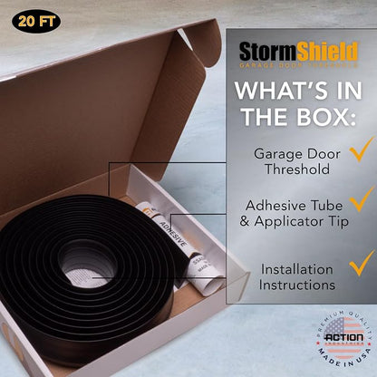 Storm Shield® 20’ Garage Door Threshold Seal – Industrial PVC Strip - Image 4