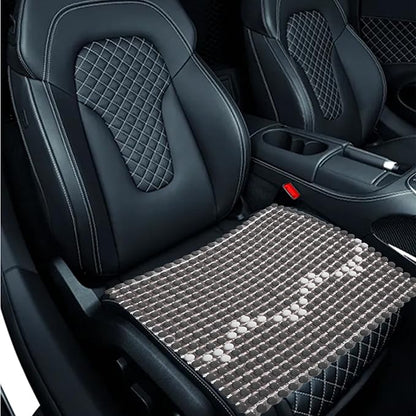 HOMREST Cooling Seat Cushion for Back Pain 17x17 Ceramic Bead Massage Seat Pad - Image 3