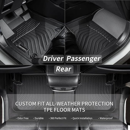 KELCSEECS® Floor Mats Custom for Nissan Frontier Crew Cab 2022-2025 All Weather - Image 3