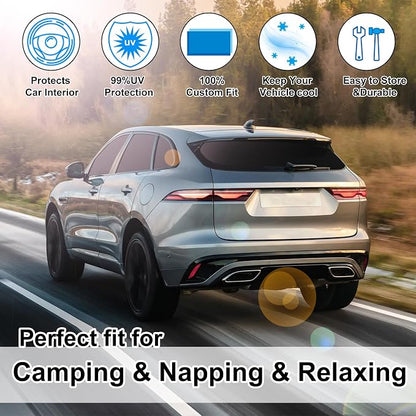 TINGLU Window Shades for Jaguar F-Pace 2016-2024 2025 Accessories Car Side Full - Image 6