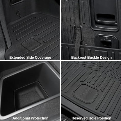 Floor Mats for 2016-2024 2025 Dodge Durango 7-seat, All Weather TPE Cargo Liner - Image 9
