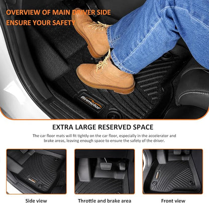 Binmotor-All Weather Floor Mats Cargo Liner Custom Set - Image 3