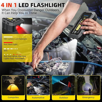2025 Upgraded for A5 Car Jump Starter 3000A, Jump Starter Battery Pack for Up - Image 5