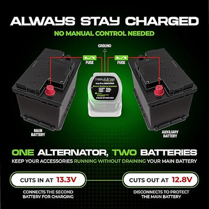 Dual Battery Isolator Kit 12V - 140 Amp Multi-voltage 12v or 24v Kit - Image 5