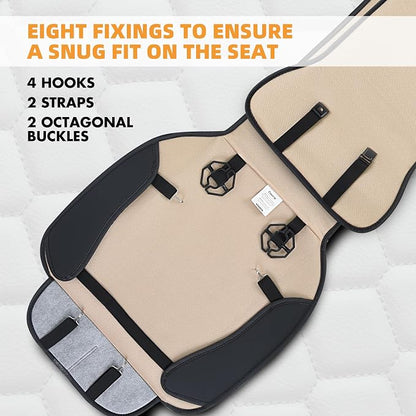 Elantrip 2PCs Front Car Seat Covers Leather Car Seat Protector Universal fit - Image 4