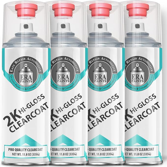 ERA Paints 2K High Gloss Automotive Clear Coat Spray/Aerosol Can – Professional by ERAPaints-AutomotiveTouchUpPaint
