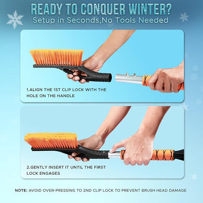 EcoNour 27" Car Snow Brush and Ice Scrapers - Image 6