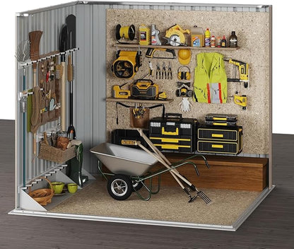 Aoxun 5x3 FT Shed Outdoor Waterproof Storage Shed Metal Garden Shed - Image 2