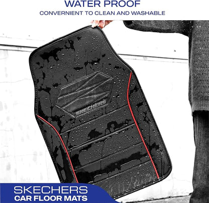 Skechers Memory Foam Car Mats, Leather Piping Floor Mats - Image 5