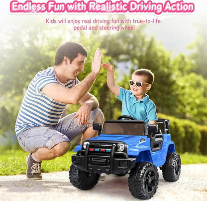 JOYMOR Ride on Truck with Remote Control, 4 Wheels 12V Battery Powered Kids Car - Image 2