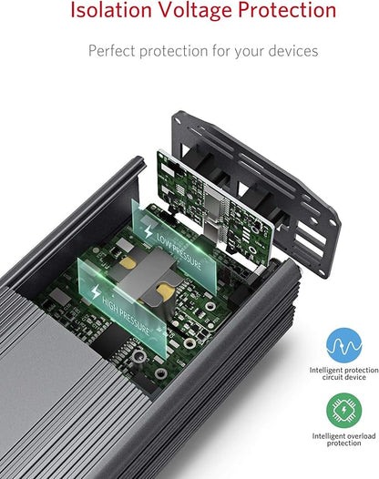BESTEK 500W Power Inverter DC 12V to 110V AC Converter - Image 3