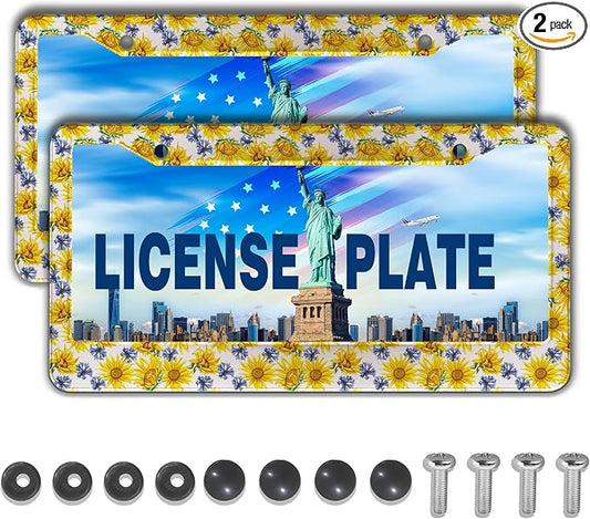 License Plate Cover Frame for Women Multicolor License Plate Frames for Men by Unknown