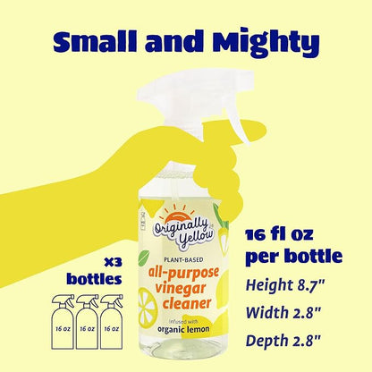 Originally Yellow Lemon Vinegar All Purpose Cleaning Spray | Distilled Cleaning - Image 7
