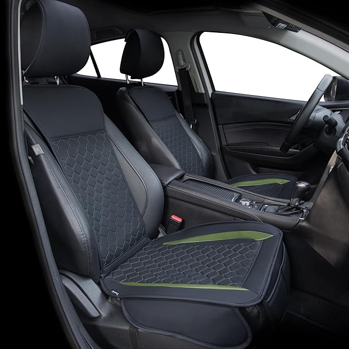 Elantrip 2PCs Front Car Seat Covers Leather Car Seat Protector Universal fit by Elantrip