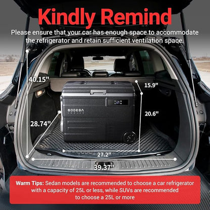 BODEGACOOLER 12 Volt Car Refrigerator, 58QT Car Fridge - Image 8