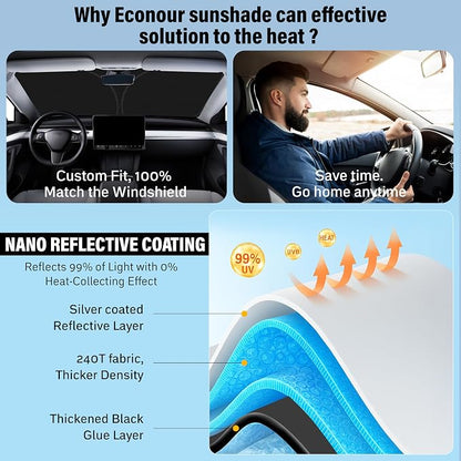 EcoNour Windshield Sunshade Compatible - Image 4