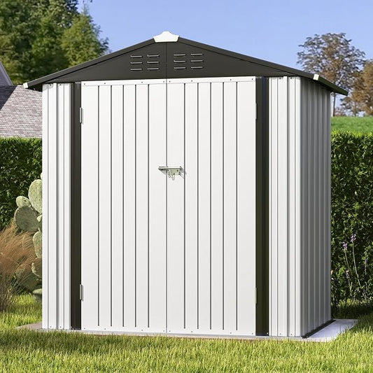 Patiowell 6x4 FT Outdoor Storage Shed, Garden Tool Storage Shed by Patiowell