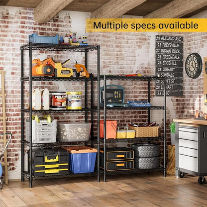 SINGAYE 5 Garage Heavy Duty Shelving Unit Kitchen Pantry Close Home Organizers - Image 7