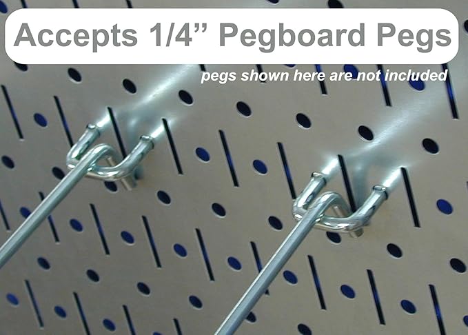 Wall Control Metal Pegboard Tool Organizer and Gray Metal Pegboard Pack - Image 6