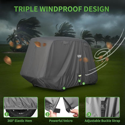 10L0L Heavy Duty Golf Cart Cover - Image 5