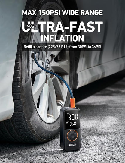 AstroAI L4 Tire Inflator Portable Air Compressor, 150PSI Portable Air Pump - Image 5