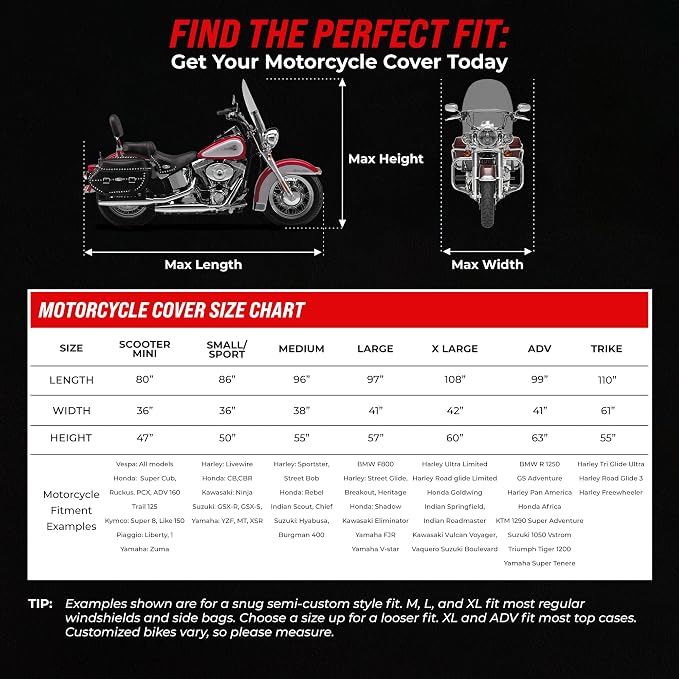 Badass Moto Ultimate Motorcycle Cover Waterproof Outdoor, Heavy Duty Motorcycle - Image 6