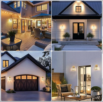 PARTPHONER Dusk to Dawn Outdoor Light Fixtures, Waterproof Exterior Wall Sconce - Image 6