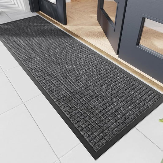 Durable Front Door Mat, Non-Slip Rubber Backing, Stain and Fade Resistant by Naturehydro