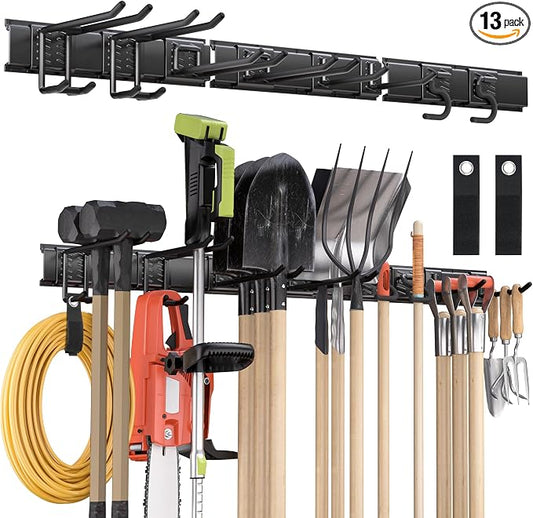 Garden Tool Organizer Wall Mount, 48 inches Tool Storage Rack by NacialPromise-Consumersfirstalways