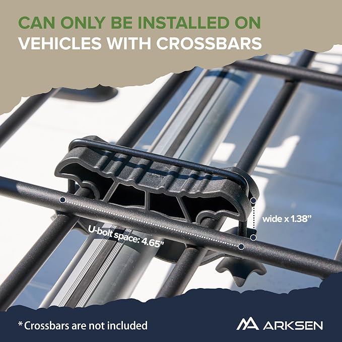 ARKSEN 84 x 39 x 6 Inch Universal 150LB Heavy Duty Roof Rack Cargo - Image 6