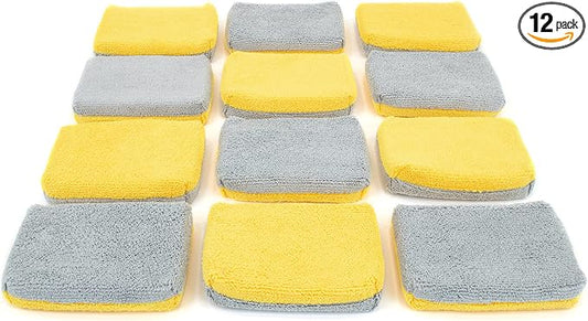 Autofiber Thin Ceramic Coating Applicator Sponge | 12 Pack | by Autofiber