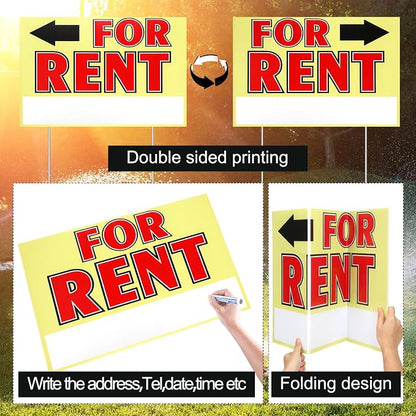 Marsui 3 Pcs Sale Sign 23.6 x 15.7 Inch Double Sided Sign - Image 3