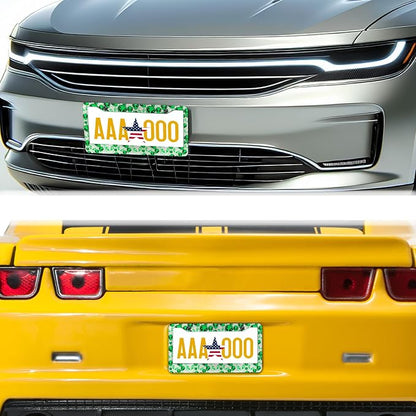 License Plate Covers for Men Green License Plate Frames for Women Alien - Image 8