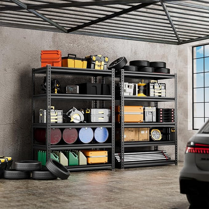 5-Tier 35" W X 18" D X 72" H Garage Shelving 2500LBS Heavy Duty Shelving - Image 2