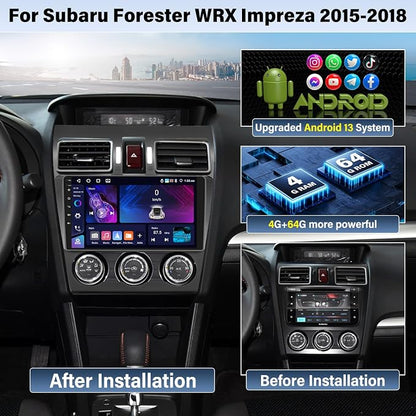 UNITOPSCI 4G+64G Radio for Subaru Forester WRX Impreza 2015-2018 Android Car - Image 2
