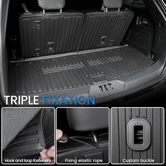 Cargo Mat with Backrest Mats for 2020-2024 2025 Ford Explorer Car Mat - Image 3
